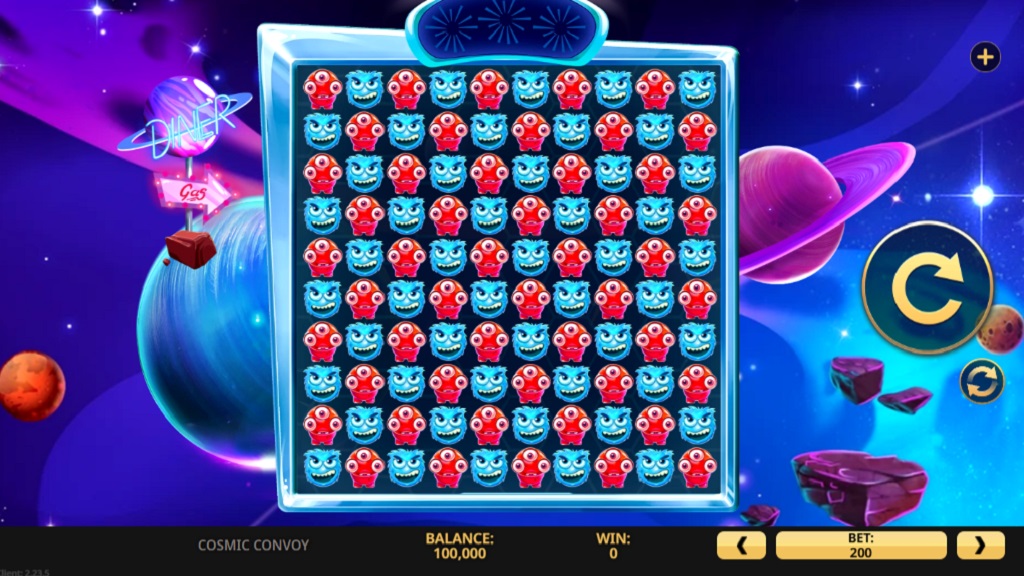 Screenshot of Cosmic Convoy slot from High 5