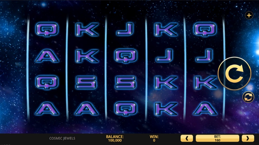 Screenshot of Cosmic Jewels slot from High 5