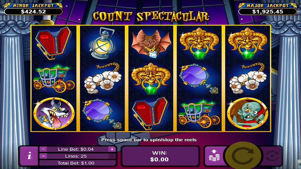 Screenshot of Count Spectacular slot from Real Time Gaming