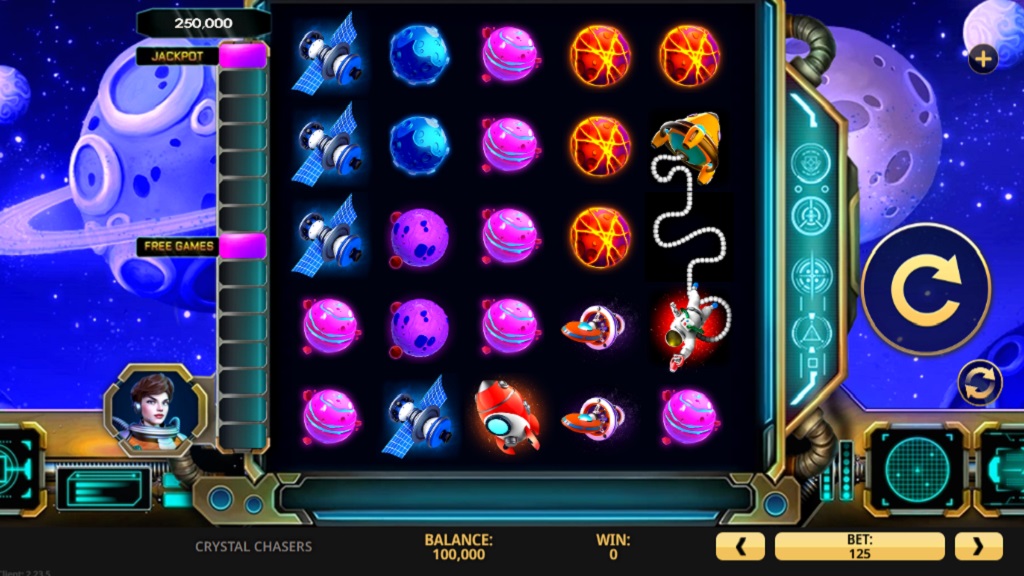 Screenshot of Crystal Chasers slot from High 5