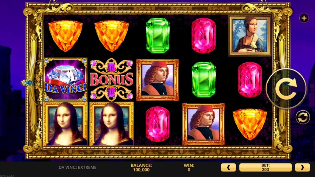 Screenshot of Da Vinci Extreme slot from High 5