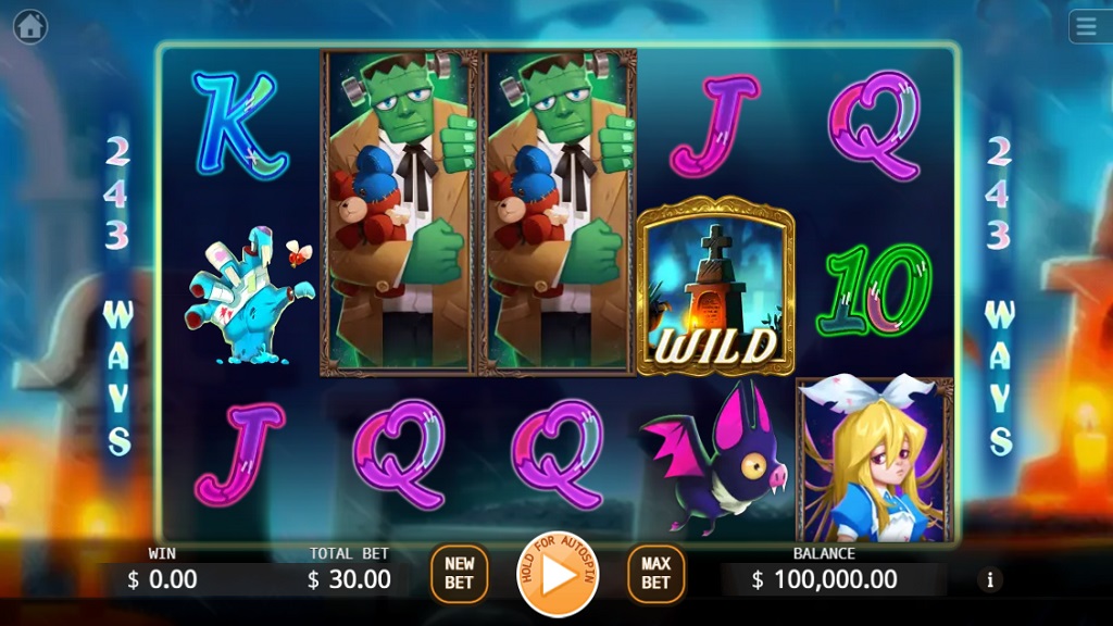 Screenshot of Dark Family slot from Ka Gaming