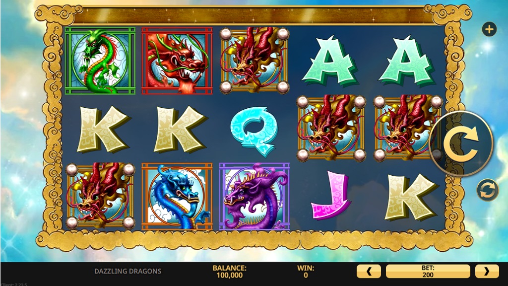 Screenshot of Dazzling Dragons slot from High 5