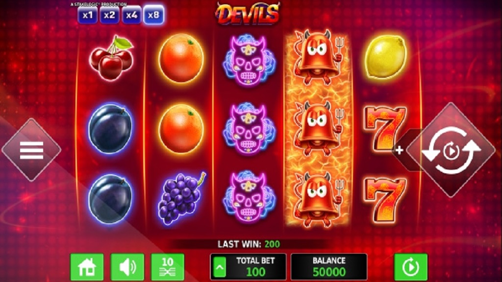 Screenshot of Devils slot from Green Tube