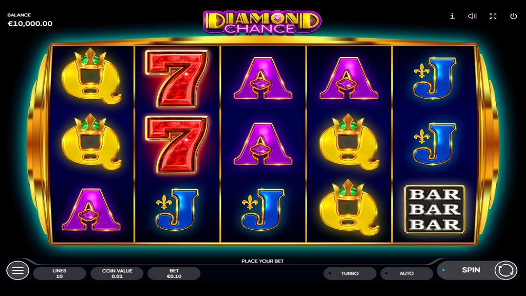 Screenshot of Diamond Chance slot from Endorphina