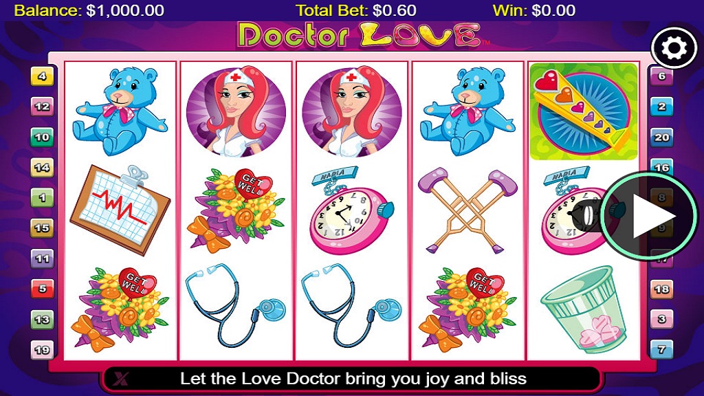 Screenshot of Doctor Love slot from NextGen Gaming