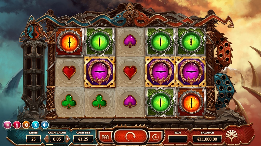 Screenshot of Double Dragons slot from Yggdrasil Gaming