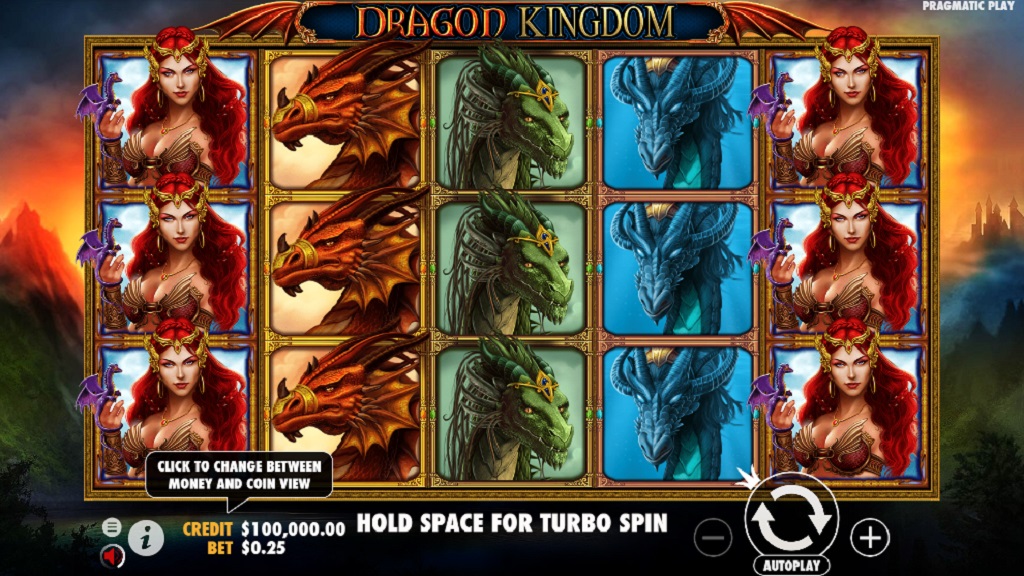 Screenshot of Dragon Kingdom slot from Pragmatic Play