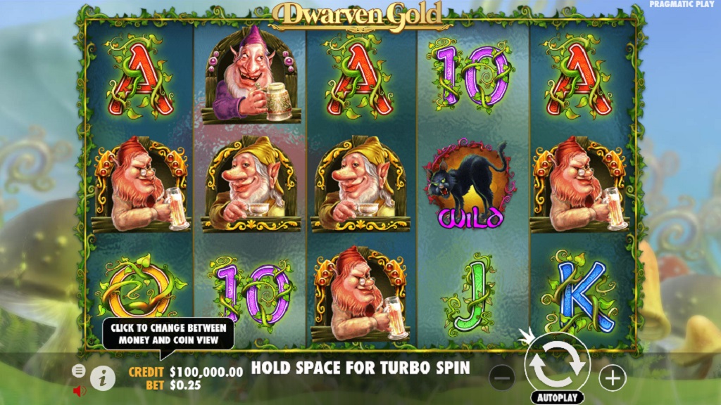 Screenshot of Dwarven Gold Deluxe slot from Pragmatic Play