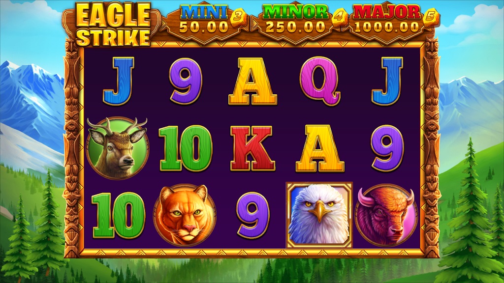 Screenshot of Eagle Strike Hold and Win slot from IronDog