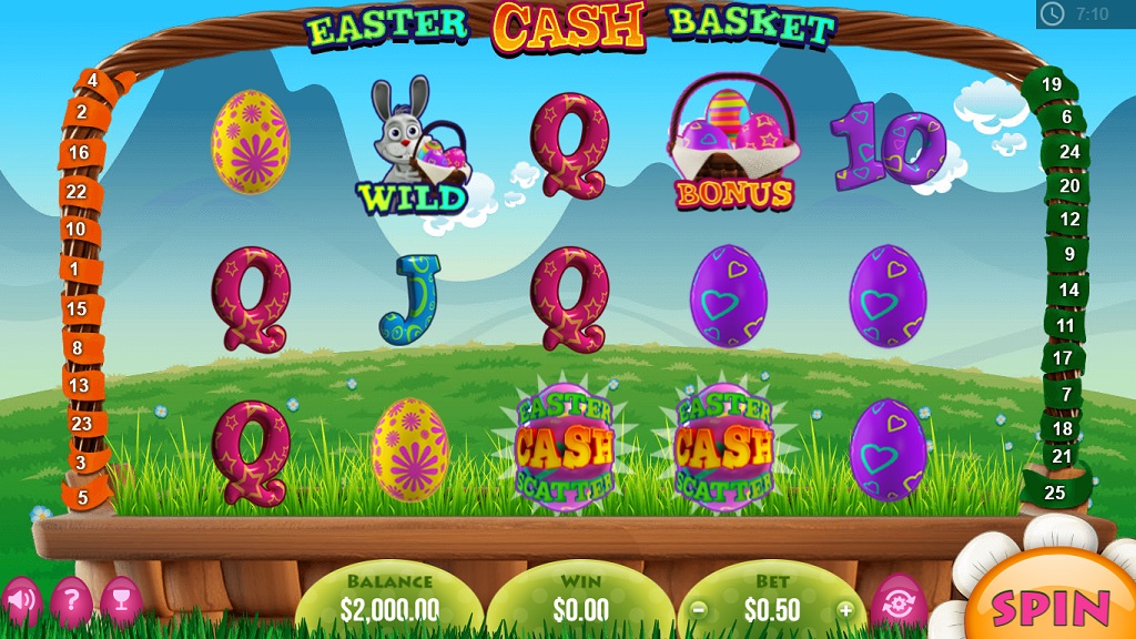 Screenshot of Easter Cash Basket slot from Pariplay