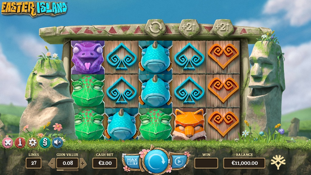 Screenshot of Easter Island slot from Yggdrasil Gaming