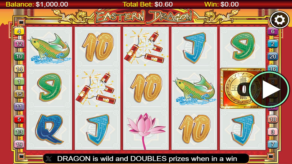 Screenshot of Eastern Dragon slot from NextGen Gaming