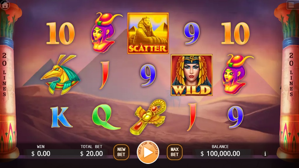 Screenshot of Egyptian Empress slot from Ka Gaming