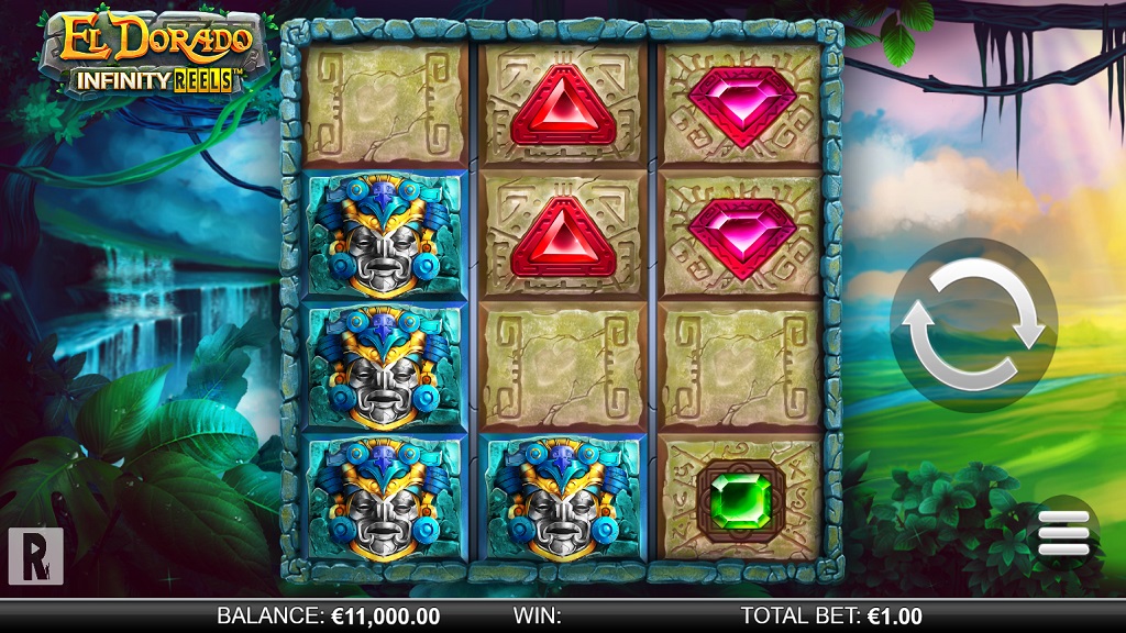 Screenshot of El Dorado Infinity Reels slot from Yggdrasil Gaming