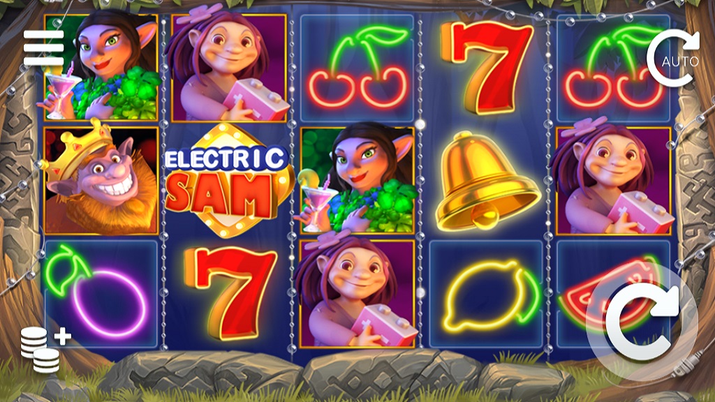 Screenshot of Electric Sam slot from Elk Studios