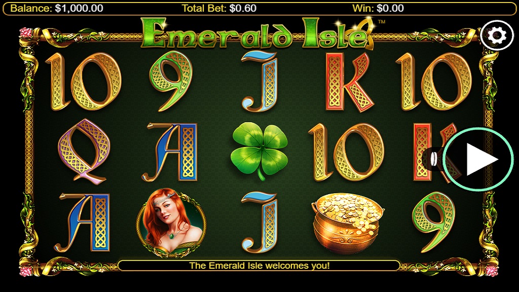 Screenshot of Emerald Isle slot from NextGen Gaming