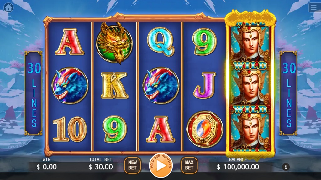 Screenshot of Erlang Shen slot from Ka Gaming