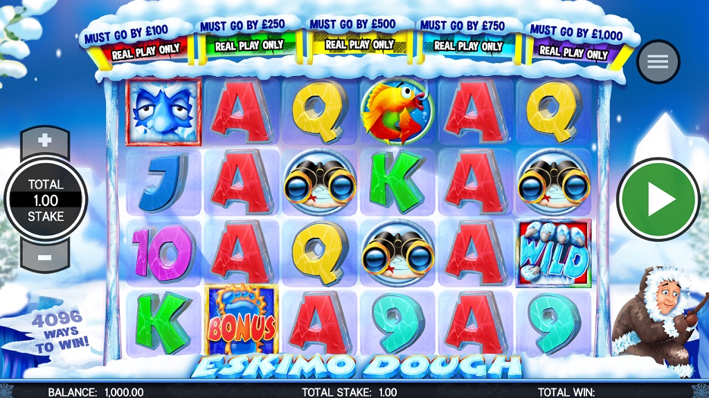 Screenshot of Eskimo Dough slot from Core Gaming