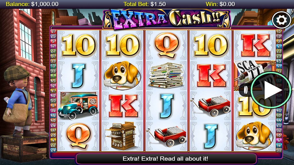 Screenshot of Extra Cash slot from NextGen Gaming