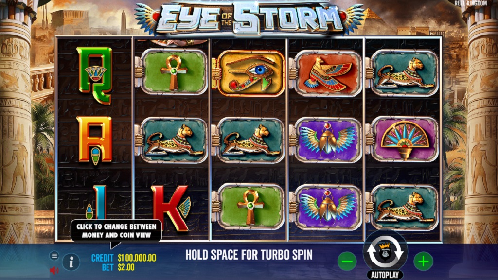 Screenshot of Eye of the Storm slot from Pragmatic Play