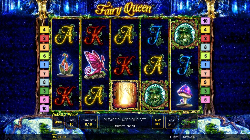 Screenshot of Fairy Queen slot from Green Tube