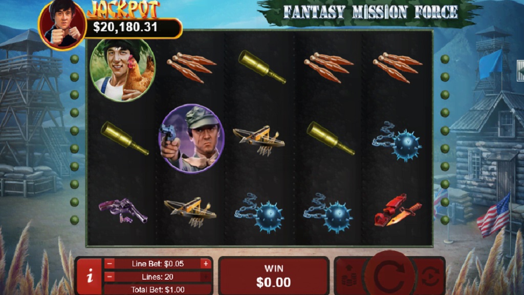 Screenshot of Fantasy Mission Force slot from Real Time Gaming