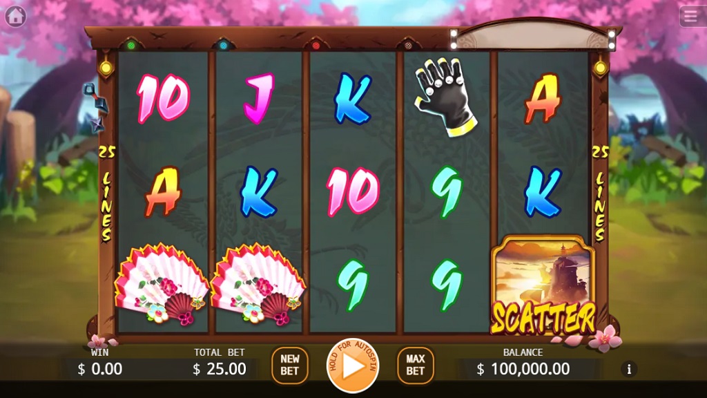 Screenshot of Fighting Girls slot from Ka Gaming