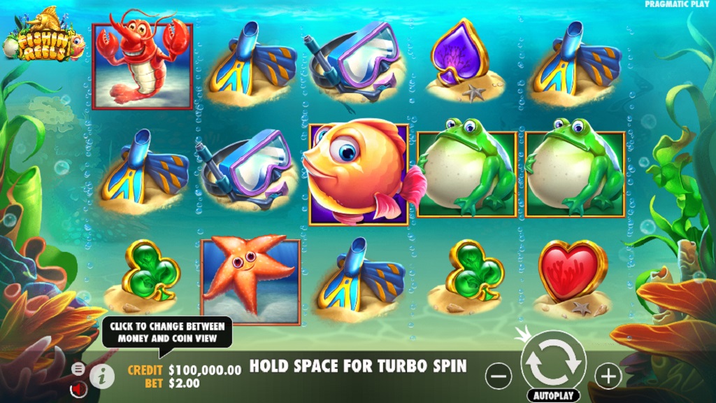 Screenshot of Fishin’ Reels slot from Pragmatic Play
