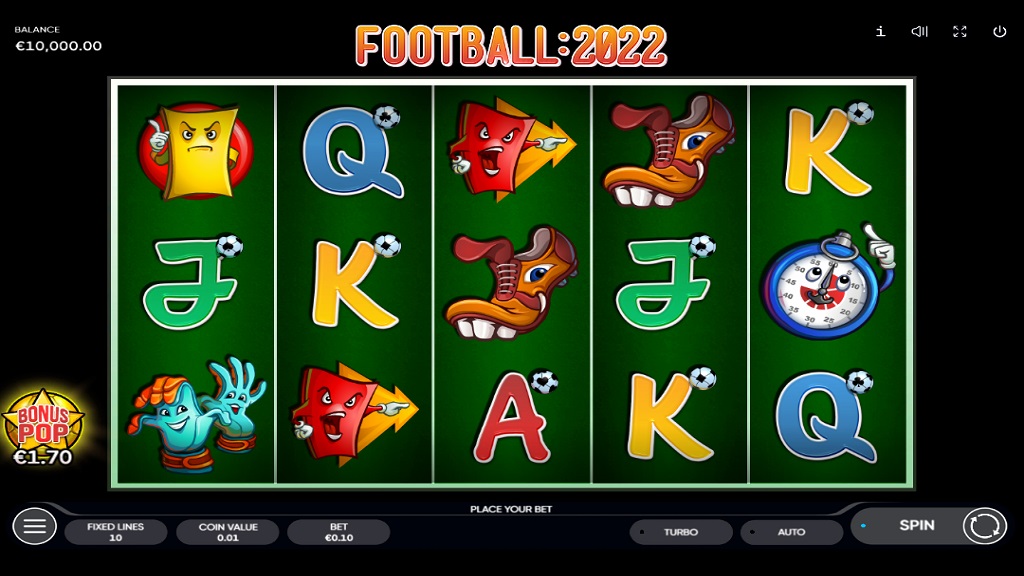 Screenshot of Football 2022 slot from Endorphina