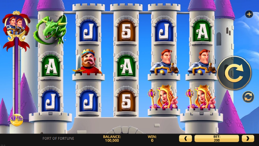 Screenshot of Fort of Fortune slot from High 5