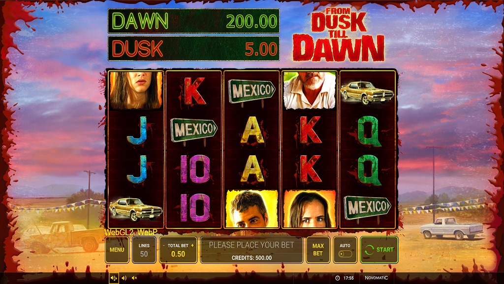 Screenshot of From Dusk to Dawn slot from Green Tube
