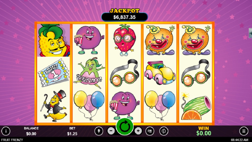 Screenshot of Fruit Frenzy slot from Real Time Gaming