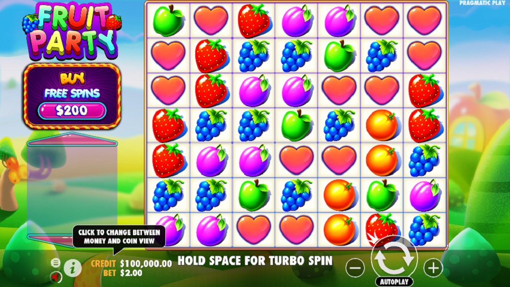 Screenshot of Fruit Party slot from Pragmatic Play