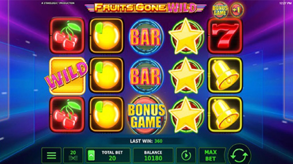 Screenshot of Fruits Gone Wild slot from Green Tube