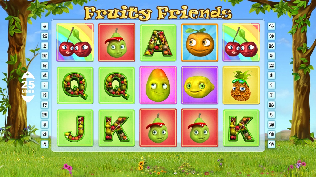 Screenshot of Fruity Friends slot from Pariplay