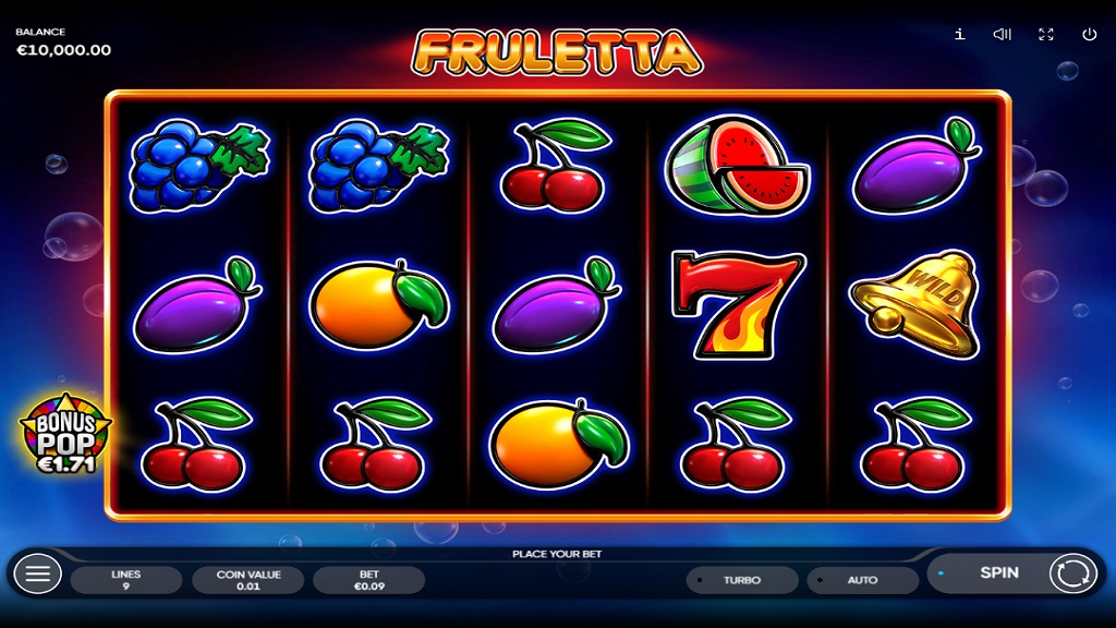 Screenshot of Fruletta slot from Endorphina