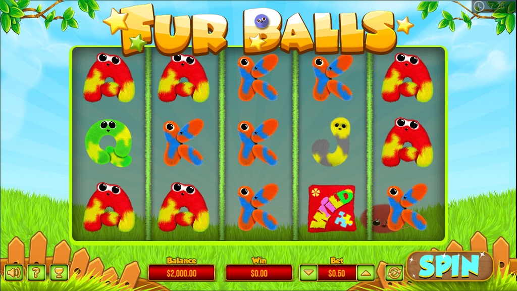 Screenshot of Fur Balls slot from Pariplay