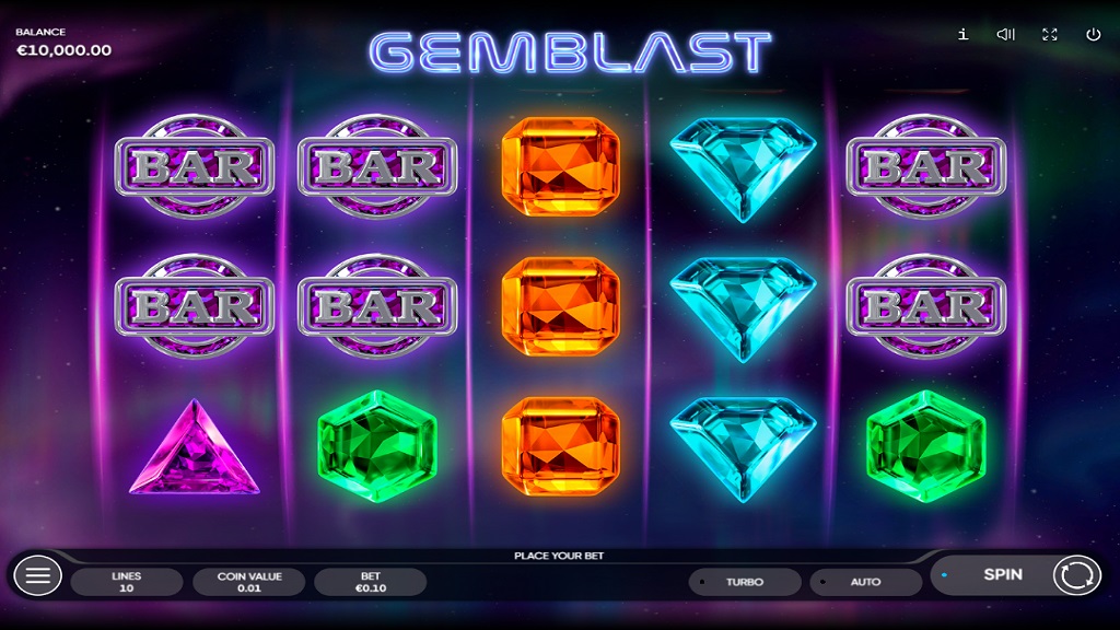 Screenshot of Gem Blast slot from Endorphina