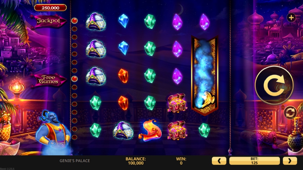 Screenshot of Genies Palace slot from High 5