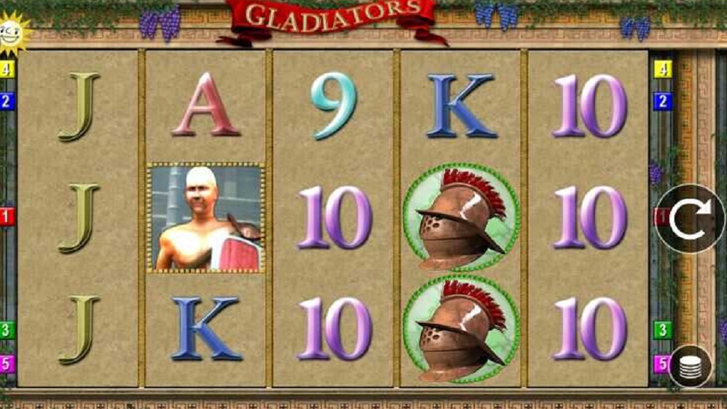 Screenshot of Gladiators slot from Merkur Gaming