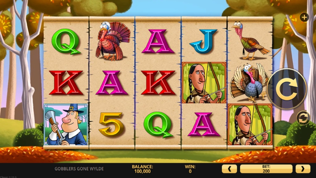Screenshot of Gobblers Gone Wild slot from High 5