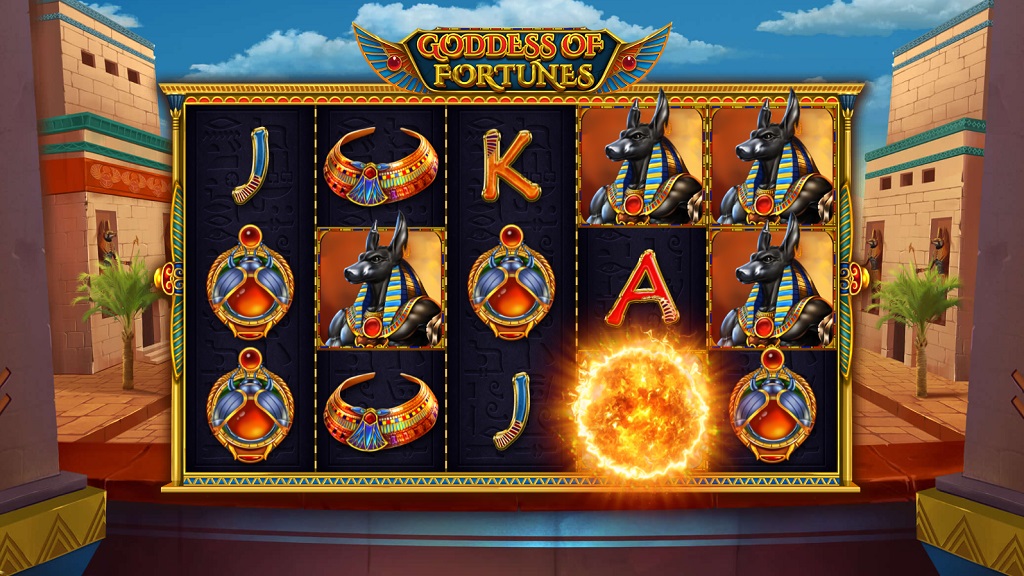 Screenshot of Goddess of Fortunes slot from Pariplay