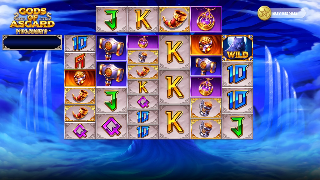 Screenshot of Gods of Asgard Megaways slot from IronDog