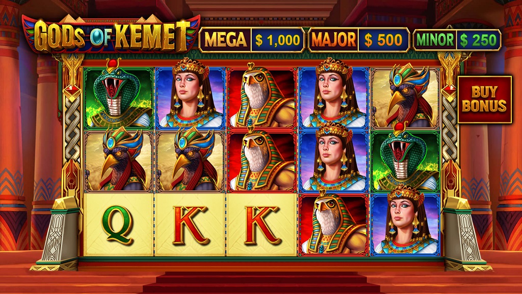 Screenshot of Gods of Kemet slot from Pariplay