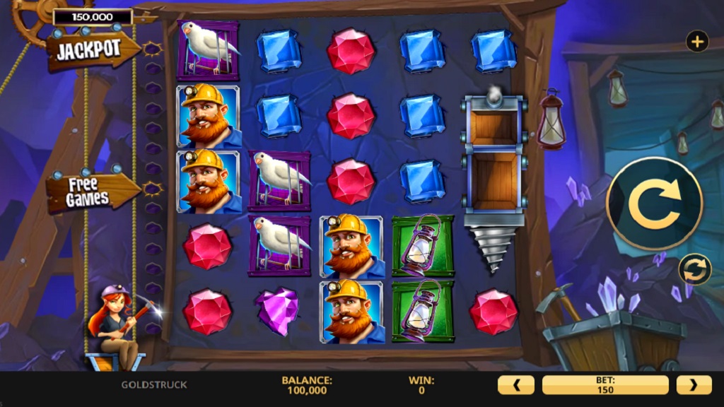 Screenshot of Gold Struck slot from High 5