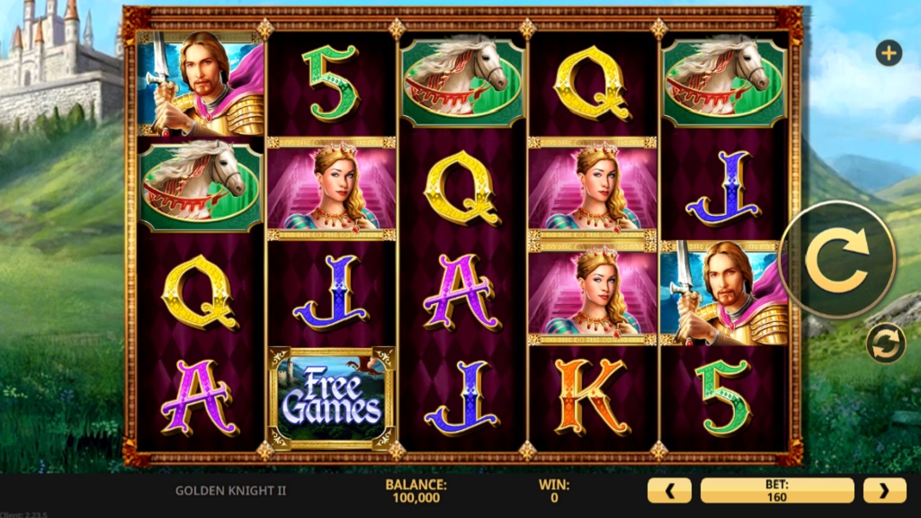 Screenshot of Golden Knight 2 slot from High 5