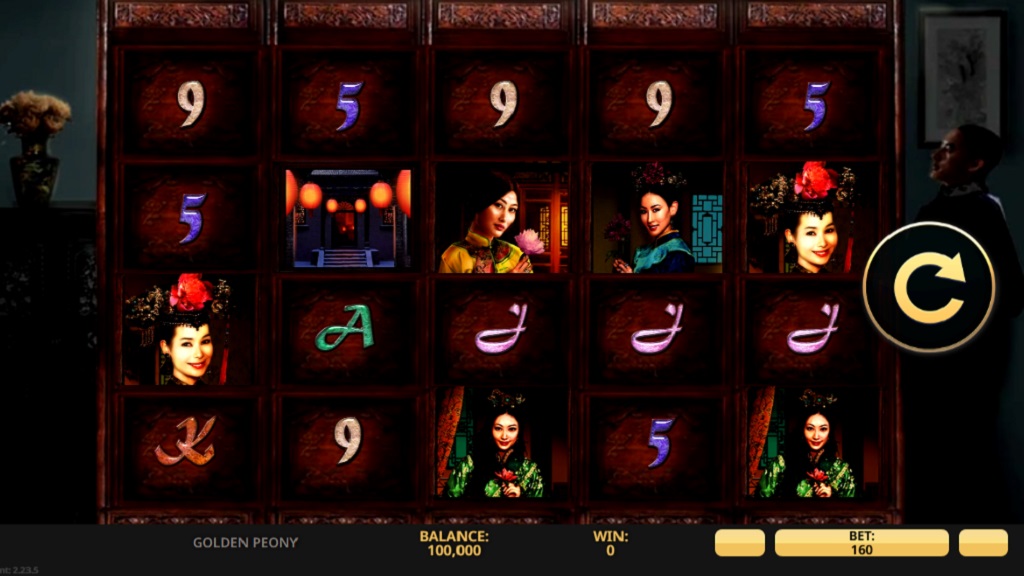 Screenshot of Golden Peony slot from High 5