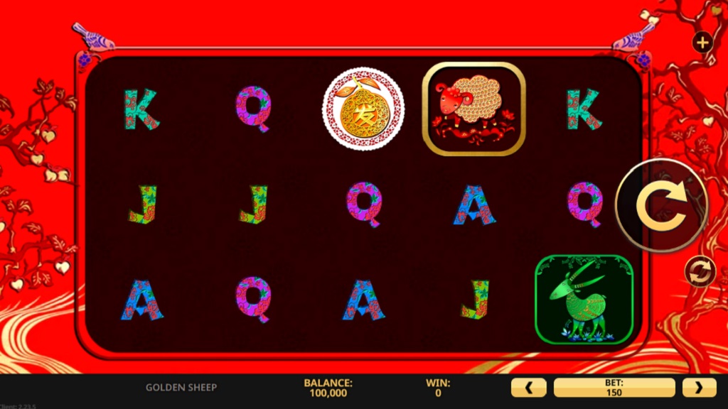 Screenshot of Golden Sheep slot from High 5