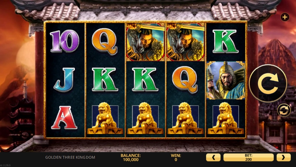 Screenshot of Golden Three Kingdom slot from High 5